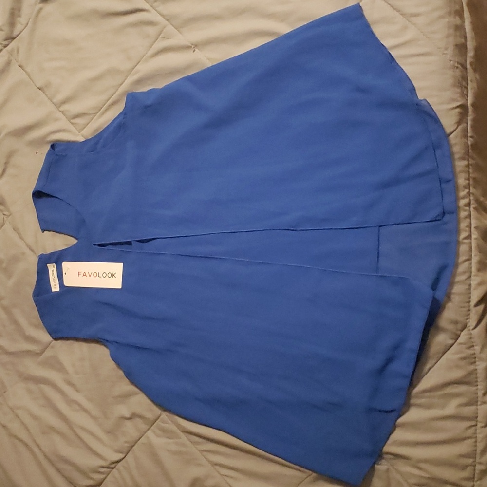 favolook tank top, 2XL, blue